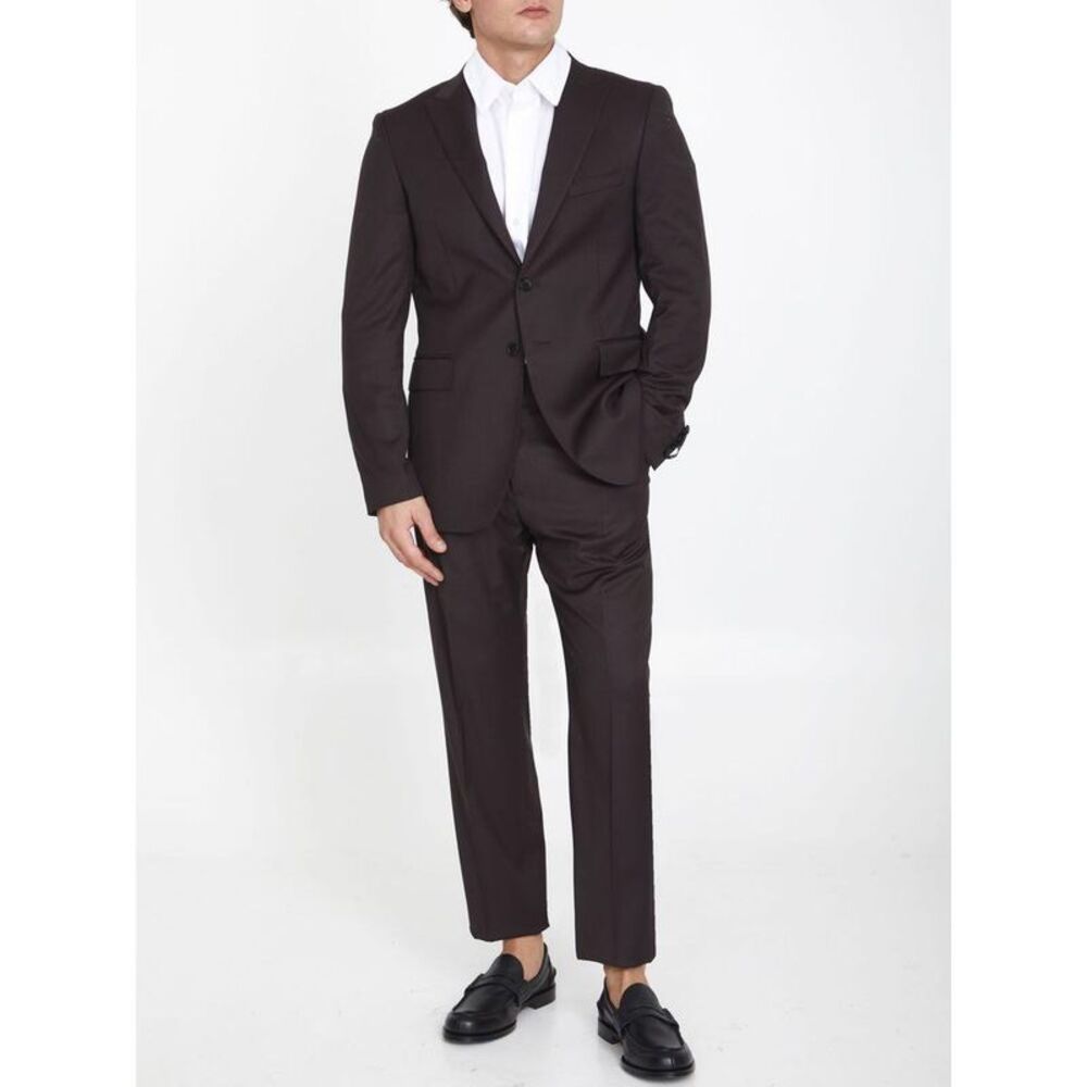 TONELLO Men's Wool Suit Men BROWN Outerwear